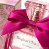 Pink perfume bottle paired with rose red bow perfume Application Scenario